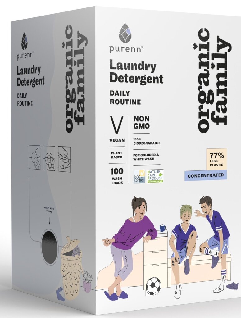 Universālais veļas mazgāšanas līdzeklis ar lavandu un avenēm DAILY ROUTINE 3L цена и информация | Veļas mazgāšanas līdzekļi | 220.lv