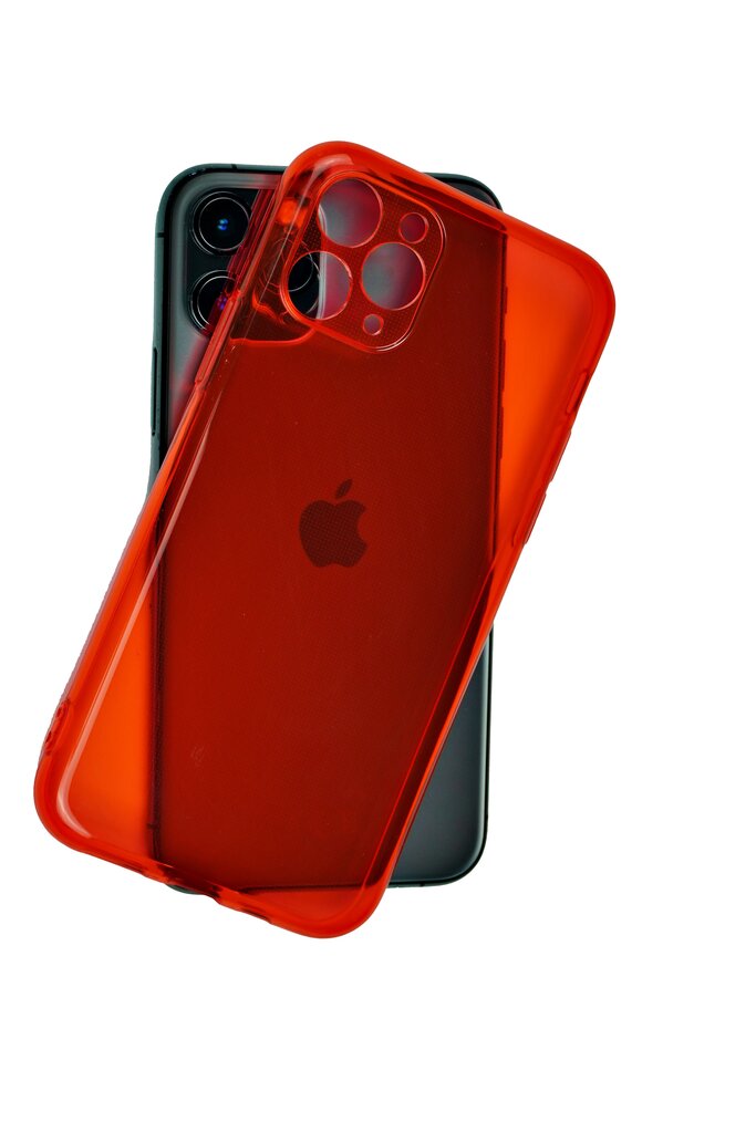 Vāciņš paredzēts iPhone 11 Pro, sarkans, Clear case cena un informācija | Telefonu vāciņi, maciņi | 220.lv