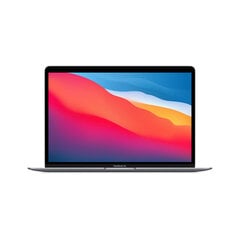 Apple MacBook Air 13” M1 8C CPU, 7C 8/256GB Space Grey SWE MGN63KS/A cena un informācija | Portatīvie datori | 220.lv