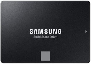 SSD|SAMSUNG|870 EVO|1TB|SATA|SATA 3.0|MLC|Write speed 530 MBytes/sec|Read speed 560 MBytes/sec|2,5"|MTBF 1500000 hours|MZ-77E1T0B/EU цена и информация | Samsung Компьютерные компоненты | 220.lv