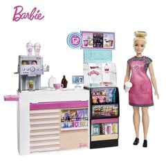 Игровой набор Barbie "Магазин-кафе" с куклой цена и информация | Игрушки для девочек | 220.lv
