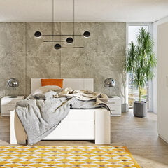 Кровать Selsey Rinker 160x200см, белая цена и информация | Кровати | 220.lv