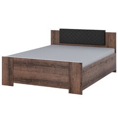 Кровать Selsey Rinker 160x200см, темно-коричневая/черная цена и информация | Кровати | 220.lv