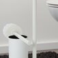 Sealskin BRIX grīdas tualetes poda birste ar tualetes papīra turētāju, balta cena un informācija | Vannas istabas aksesuāri | 220.lv