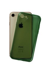 Vāciņš paredzēts iPhone 7/8/SE2020, tumši zaļš, Clear case cena un informācija | Telefonu vāciņi, maciņi | 220.lv