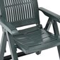 Atliecams dārza krēsls, 2 gab., zaļā krāsā, plastmasas cena un informācija | Dārza krēsli | 220.lv