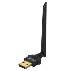 EDUP EP - AC1669 1300Mbps Dual Band USB WiFi Adapter 2.4GHz / 5.8GHz / 802.11AC / With External Antenna - Black cena un informācija | Adapteri un USB centrmezgli | 220.lv