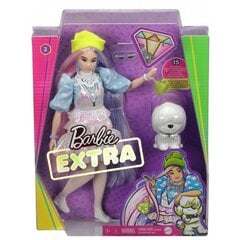 Lelle Barbie Extra ar rozā kleitu cena un informācija | Rotaļlietas meitenēm | 220.lv