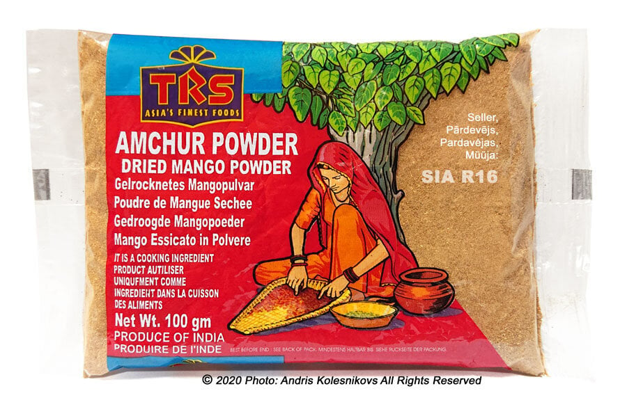 Amčur (Mango) pulveris TRS, 100 g cena un informācija | Garšvielas, garšvielu komplekti | 220.lv