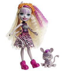 Кукла зебра Zadi с питомцем Enchantimals цена и информация | Игрушки для девочек | 220.lv