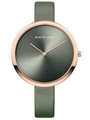 Женские часы Bering Classic 12240-667, зеленый/золото цена и информация | Женские часы | 220.lv