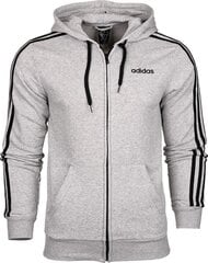 Džemperis vīriešiem Adidas Essentials 3 Fullzip DU0473, pelēks cena un informācija | Vīriešu jakas | 220.lv