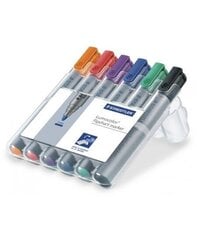 Набор маркеров для блокнотов для конференций Staedtler Lumocolor 356, 6 цветов цена и информация | Канцелярия | 220.lv