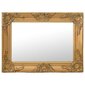Baroka sienas spogulis, 60 x 40 cm, zelta krāsā cena un informācija | Spoguļi | 220.lv