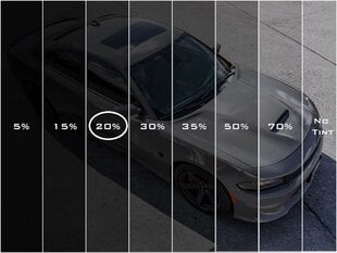 Тонировочная плёнка для авто 70%, ширина 50 см цена и информация | Пленки для тонирования стекол автомобилей на заказ | 220.lv