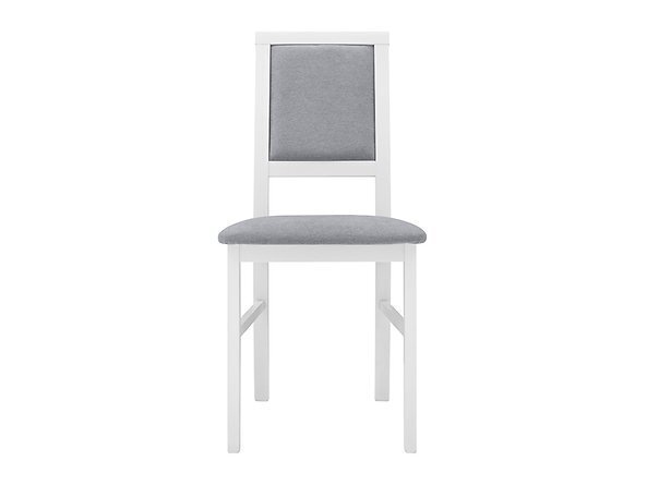 2-u krēslu komplekts BRW Robi, pelēks/balts cena un informācija | Virtuves un ēdamistabas krēsli | 220.lv