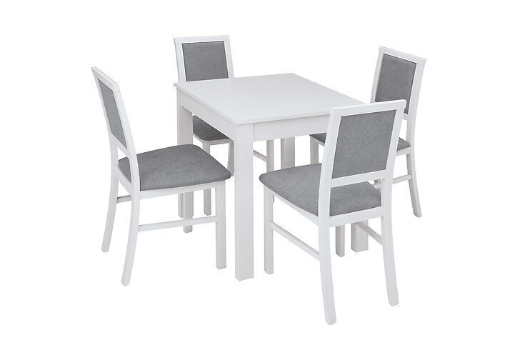 2-u krēslu komplekts BRW Robi, pelēks/balts цена и информация | Virtuves un ēdamistabas krēsli | 220.lv