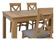 2-u krēslu komplekts BRW Bergen, brūns/pelēks cena un informācija | Virtuves un ēdamistabas krēsli | 220.lv