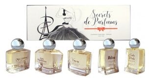 Набор Charrier Parfums "Secrets De Parfums" для женщин: Jolie Valse EDP, 9,9 мл + Love Mysterious EDP, 10,5 мл + Melissa EDP, 9,9 мл + Miss Solena EDP, 9,9 мл + Veux-tu, 9,8 мл цена и информация | Женские духи Lovely Me, 50 мл | 220.lv