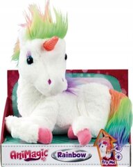 Krāsains vienradzis Animagic Rainbow - My Glowing Unicorn cena un informācija | Mīkstās (plīša) rotaļlietas | 220.lv