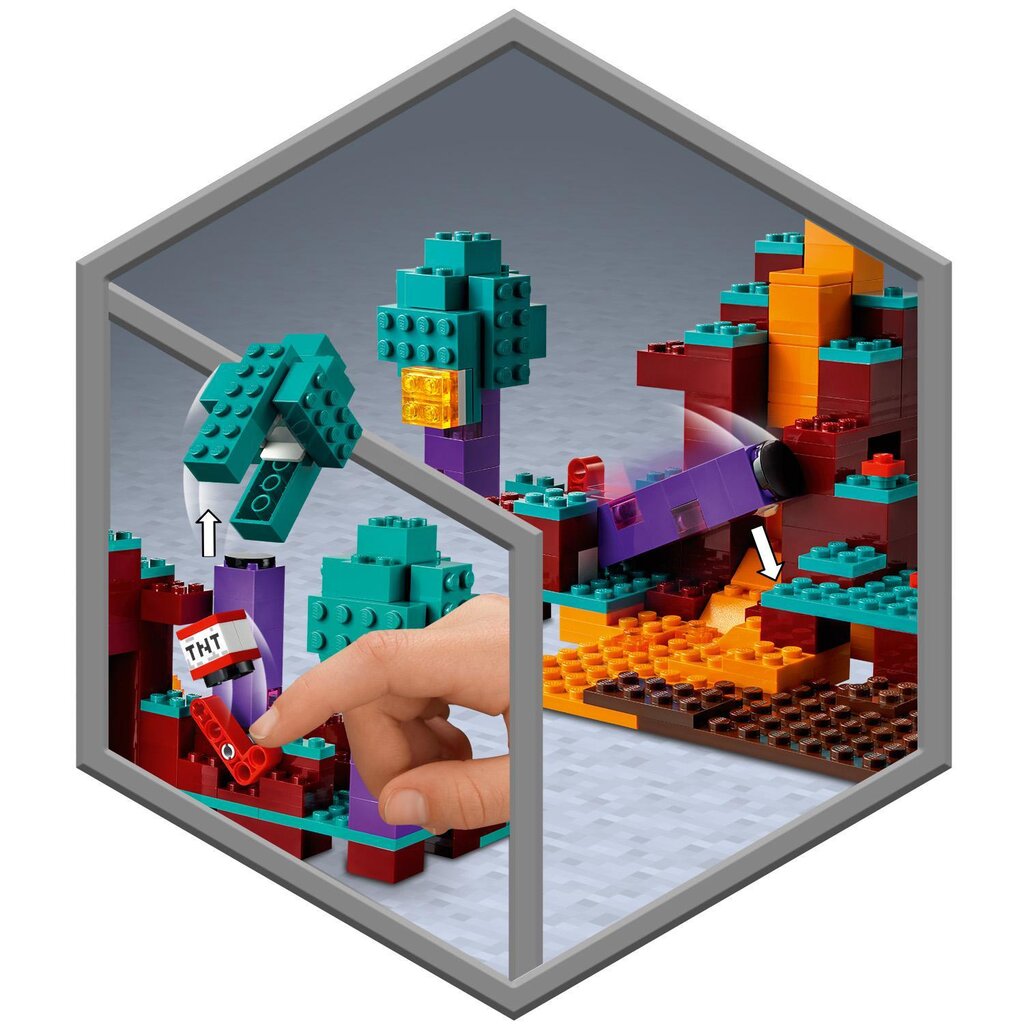 21168 LEGO® Minecraft Dīvainais mežs cena un informācija | Konstruktori | 220.lv