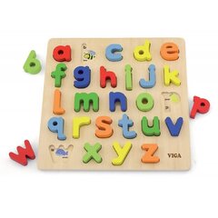 Деревянный образовательный пазл Алфавит цена и информация | Развивающие игрушки | 220.lv