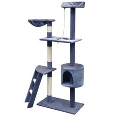 Когтеточка для кошек с подставками из сизаля, 150 см, темно-синяя цена и информация | Когтеточки | 220.lv