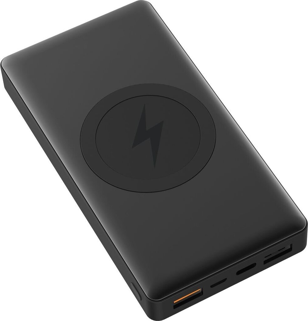 Portatīvais lādētājs-akumulators PLATINET POWER BANK 10000 mAh, DIVAS UZLĀDES IEEJAS, BEZVADU UZLĀDE, QI, melns cena un informācija | Lādētāji-akumulatori (Power bank) | 220.lv