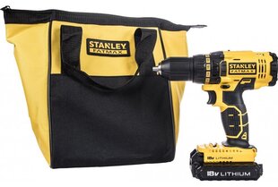 Аккумуляторная дрель-шуруповерт Stanley 18V (FMC601C2S-QW) цена и информация | Шуруповерты, дрели | 220.lv