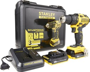 Аккумуляторная ударная дрель-шуруповерт Stanley 18V (FMC627D2-QW) цена и информация | Шуруповерты, дрели | 220.lv