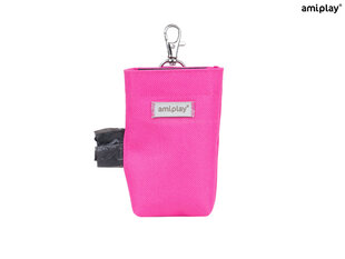 Футляр Amiplay для мешков для экскрементов Samba Pink цена и информация | Средства по уходу за животными | 220.lv