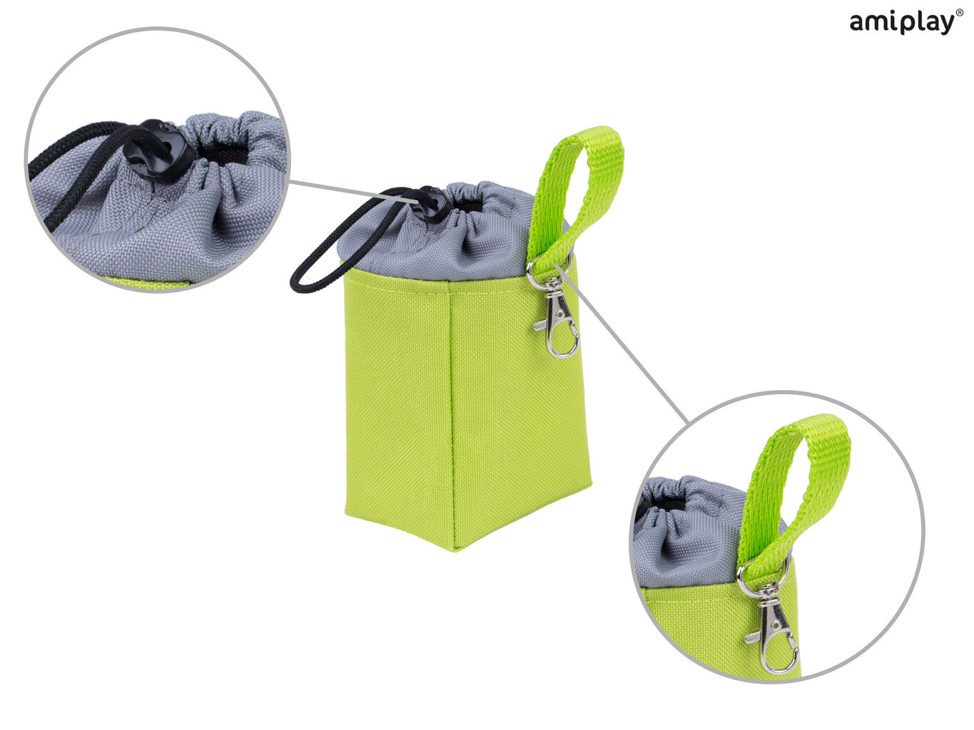 Amiplay maisiņš suņu našķiem Samba Green цена и информация | Piederumi suņu trenēšanai | 220.lv