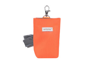 Футляр Amiplay для мешков для экскрементов Samba Orange цена и информация | Средства по уходу за животными | 220.lv