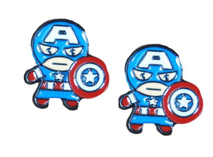 Серьги Marvel Captain America цена и информация | Серьги | 220.lv
