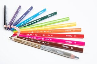 Цветные карандаши с точилкой Colorino Disney Frozen II, 12 шт./13 цветов цена и информация | Принадлежности для рисования, лепки | 220.lv