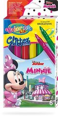 Фломастеры смываемые с блестками Colorino Disney Junior Minnie, 6 цветов цена и информация | Принадлежности для рисования, лепки | 220.lv