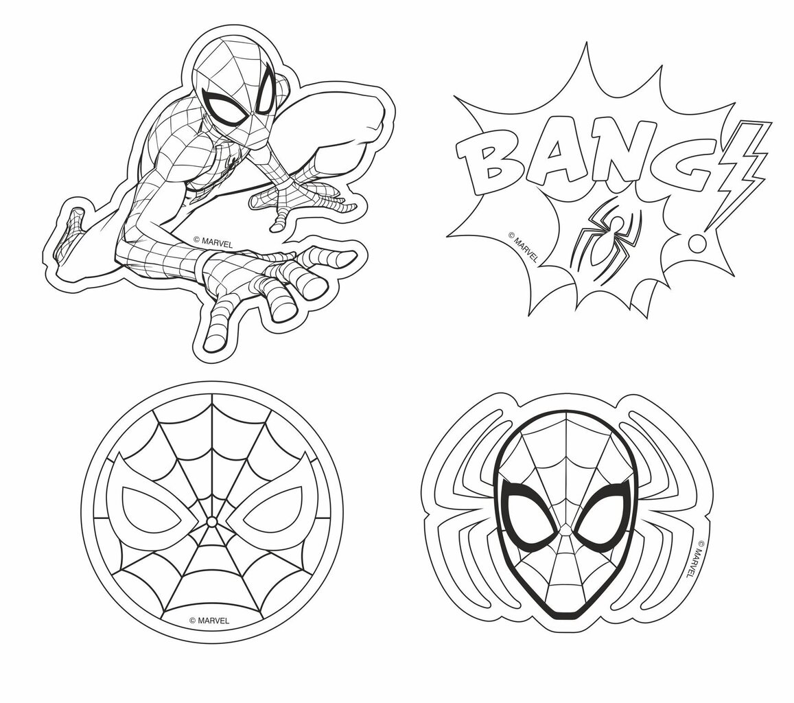 Komplekts Izveidojiet paši savus ledusskapja magnētus, Colorino Creative Marvel Spider-Man цена и информация | Attīstošās rotaļlietas | 220.lv