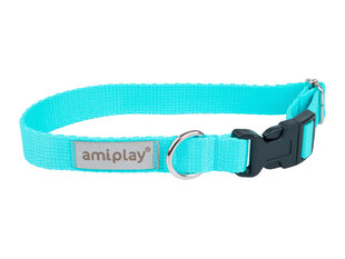 Amiplay regulējama apkakle Samba, M, Turquoise cena un informācija | Apkakles, siksnas suņiem | 220.lv
