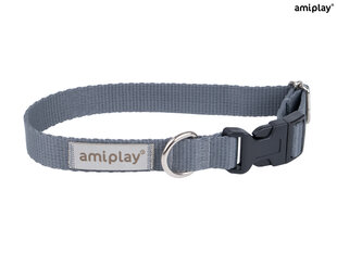 Amiplay регулируемый ошейник Samba, L, Grey цена и информация | Ошейники, подтяжки для собак | 220.lv