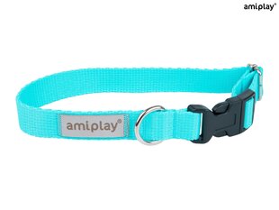 Amiplay regulējama apkakle Samba, L, Turquoise cena un informācija | Apkakles, siksnas suņiem | 220.lv