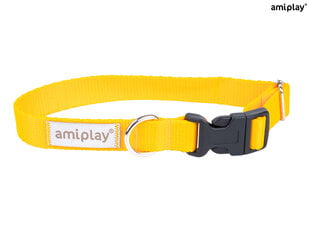 Amiplay regulējama apkakle Samba, S, Yellow cena un informācija | Apkakles, siksnas suņiem | 220.lv