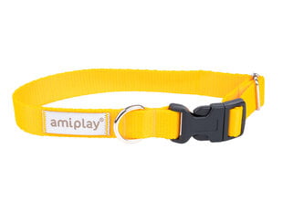 Amiplay регулируемый ошейник Samba, S, Yellow цена и информация | Ошейники, подтяжки для собак | 220.lv