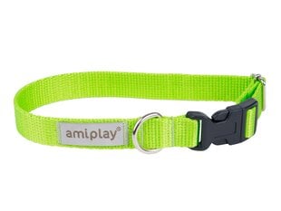 Amiplay регулируемый ошейник Samba, XL, Green цена и информация | Ошейники, подтяжки для собак | 220.lv