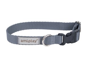 Amiplay регулируемый ошейник Samba, XL, Grey цена и информация | Ошейники, подтяжки для собак | 220.lv