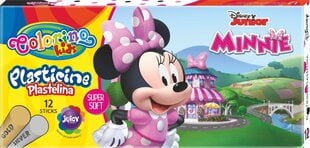 Пластилин Colorino Disney Junior Minnie, 12 цветов (серебряный и золотой цвета) цена и информация | Принадлежности для рисования, лепки | 220.lv