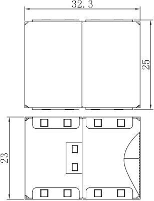 RJ45 Adapteris EDM NP0054 cena un informācija | Adapteri un USB centrmezgli | 220.lv