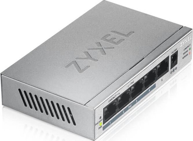 Slēdzis ZyXEL GS1005HP-EU0101F 10 Gbps cena un informācija | Komutatori (Switch) | 220.lv