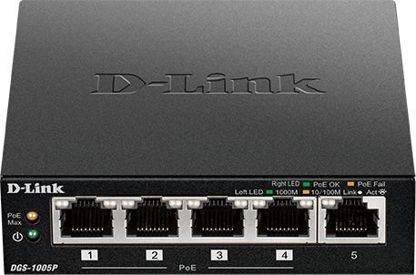 D-Link DGS-1005P/E цена и информация | Komutatori (Switch) | 220.lv