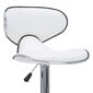 Bāra krēsli vidaXL, 2 gab., baltā krāsā, mākslīgā āda cena un informācija | Virtuves un ēdamistabas krēsli | 220.lv