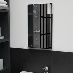 Настенное зеркало с полкой, 30х50см, закаленное стекло цена и информация | Зеркала | 220.lv